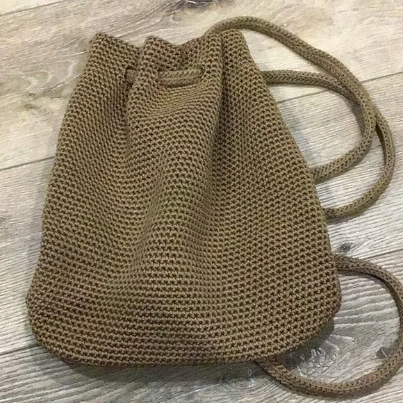 The Sak | Bags | The Sak Brown Knit Crochet Backpack Bag 